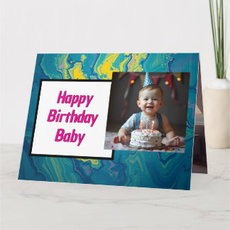 Sweet Baby Birthday Kaart – Instant Download