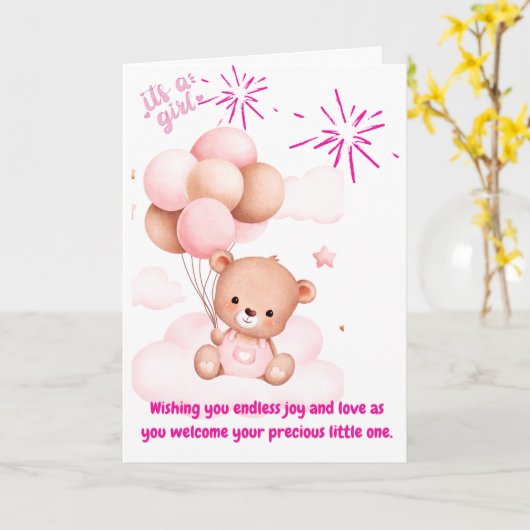 Sweet Baby Blessings Kaart - Gefeliciteerd (Gele Bloem)