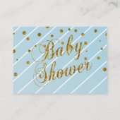 *Sweet Baby Blue en Gold Confetti - Advies (Achterkant)