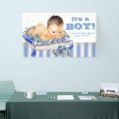 Sweet Baby Boy Baby shower Banner (Beurs)