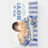 Sweet Baby Boy Baby shower Banner (Verticaal)