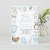 Sweet Baby Boy Baby shower Kaart (Staand voorkant)