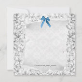 Sweet Baby Boy Blauw en grijs Baby shower Kaart (Achterkant)