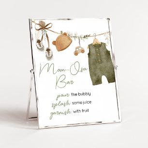 Sweet Baby Boy Boho Kleding Baby shower MomOsa Bar Poster