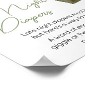 Sweet Baby Boy Boho Kleding Late Night Luiers Poster (Hoek)