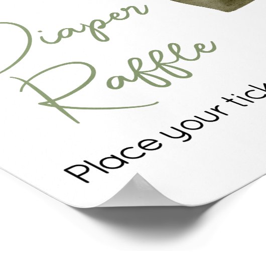 Sweet Baby Boy Boho Kleding Luier Raffle Poster (Hoek)