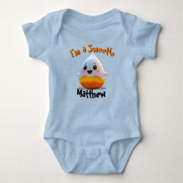 Sweet Baby Boy Candy Corn met de naam van het kind Romper