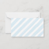 Sweet Baby Boy Clementine Boy Diaper Raffle Notitiekaartje (Achterkant)