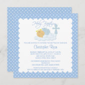 Sweet Baby Boy & Cross Heilige Baptisme Kaart (Voorkant / Achterkant)