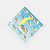 Sweet Baby boy die slaapt op moon Enic Servet (Hoek)