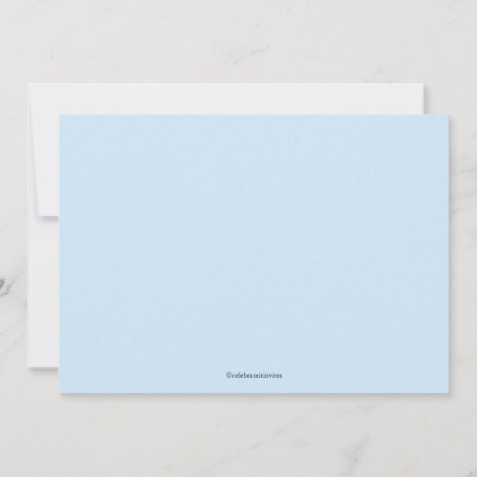 Sweet Baby Boy Doopuitnodiging Kaart (Achterkant)