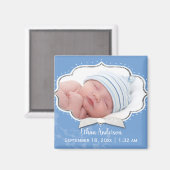 Sweet Baby Boy Fotoaankondiging Magneet (Voorkant / Achterkant)