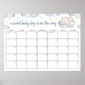 Sweet Baby Boy Geslacht Onthullen Guess de datum Poster (Voorkant)