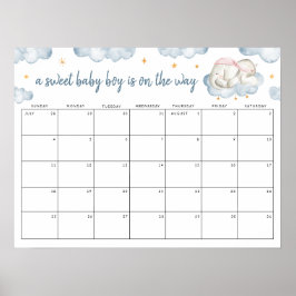 Sweet Baby Boy Geslacht Onthullen Guess de datum Poster