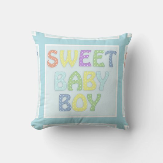 Sweet Baby Boy Pillow Kussen (Voorkant)