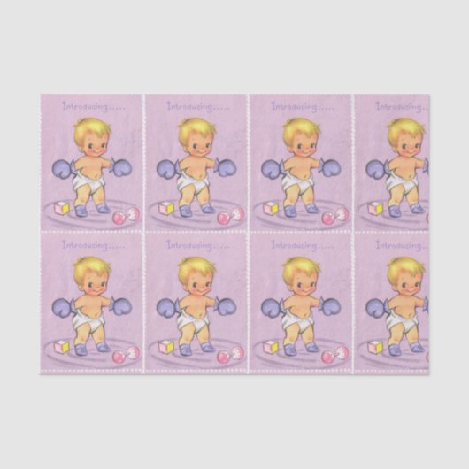 Sweet Baby Boy Tissuepapier (Voorkant)