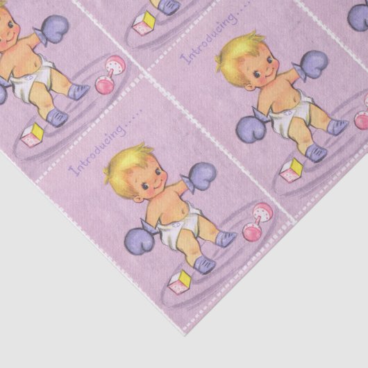 Sweet Baby Boy Tissuepapier (Detail)