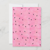 Sweet Baby Boy Watermelon Baby shower Invitation Kaart (Achterkant)