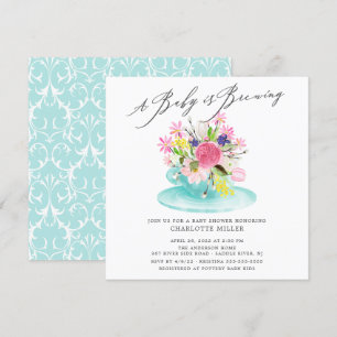 Sweet Baby Brewing Floral Baby Tea Kaart