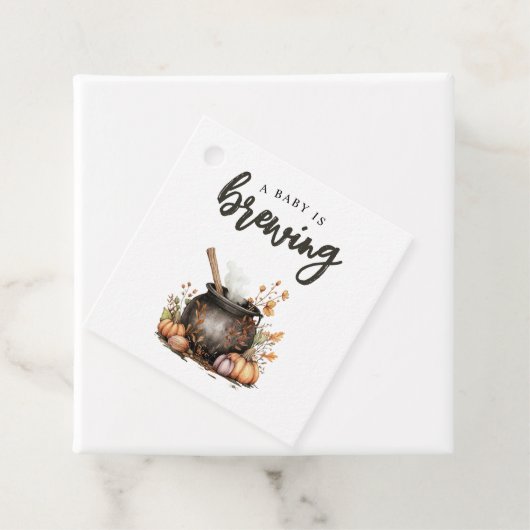 Sweet Baby brouwt Halloween Baby shower Bedankjes Labels (In situ)