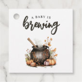 Sweet Baby brouwt Halloween Baby shower Bedankjes Labels (Voorkant)