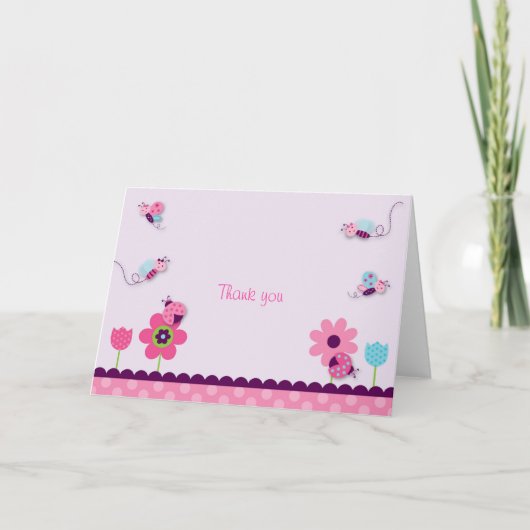 Sweet Baby Bug Bedankt Opmerking Kaarten (Voorkant)