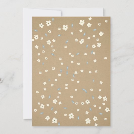 Sweet Baby Bunnies Neutraal Baby shower Kaart (Achterkant)