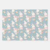 Sweet Baby Bunny 3 Giftwrap Geslacht Neutraal Inpakpapier Vel (Voorkant 3)