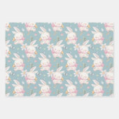 Sweet Baby Bunny 3 Giftwrap Geslacht Neutraal Inpakpapier Vel (Voorkant)