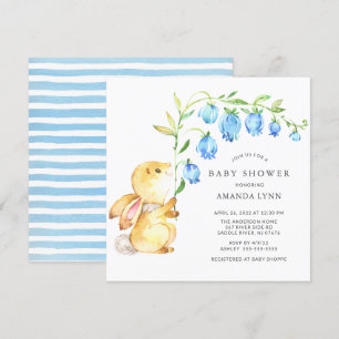Sweet Baby Bunny Baby shower Invitation Kaart