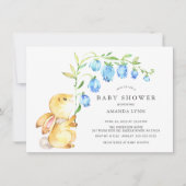 Sweet Baby Bunny Baby shower Invitation Kaart (Voorkant)