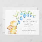 Sweet Baby Bunny Baby shower Invitation Kaart (Voorkant)