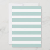 Sweet Baby Bunny Baby shower Kaart (Achterkant)