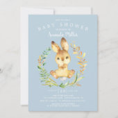 Sweet Baby Bunny Baby shower Kaart (Voorkant)