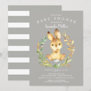 Sweet Baby Bunny Baby shower Kaart