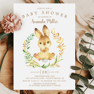 Sweet Baby Bunny Baby shower Kaart
