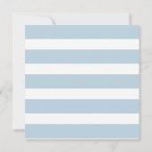 Sweet Baby Bunny Boys Baby shower Kaart (Achterkant)