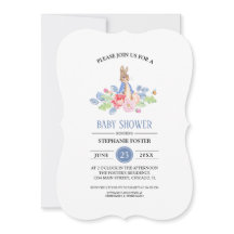 Sweet Baby Bunny | Rabbit Baby Shower-uitnodiginge