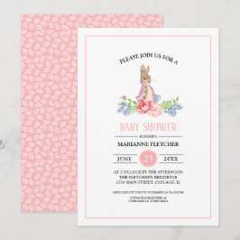 Sweet Baby Bunny | Rabbit Baby Shower-uitnodiginge Kaart