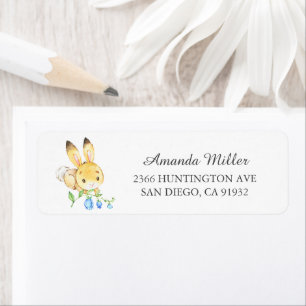 Sweet Baby Bunny Return Address Label