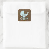 Sweet Baby Carriage Vierkante Sticker (Tas)