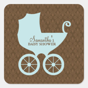 Sweet Baby Carriage Vierkante Sticker