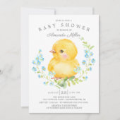 Sweet Baby Chick Boys Baby shower Kaart (Voorkant)