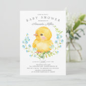 Sweet Baby Chick Boys Baby shower Kaart (Staand voorkant)
