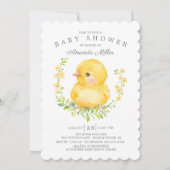 Sweet Baby Chick Neutraal Baby shower Kaart (Voorkant)