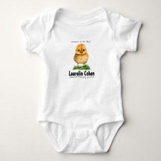 Sweet Baby Chicken Chick Theme Romper