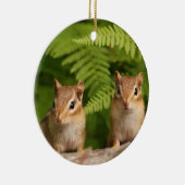 Sweet Baby Chipmunk Siblings Keramisch Ornament (Rechts)