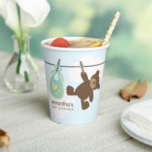 Sweet Baby Clothesline Genderneutraal Baby shower Papieren Bekers