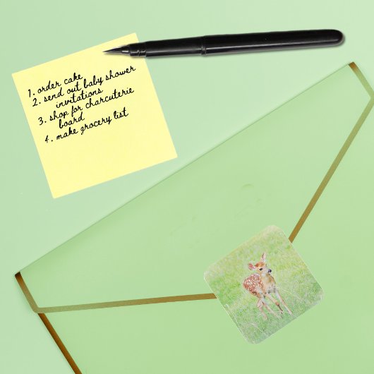 Sweet Baby Deer Fawn Art Sticker