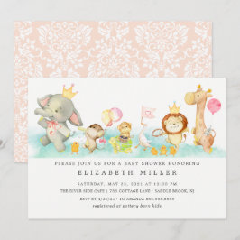 Sweet Baby Dieren Parade Baby shower Kaart
